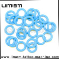 L&#39;anneau coloré bleu foncé de silicone de machine professionnelle de tatouage